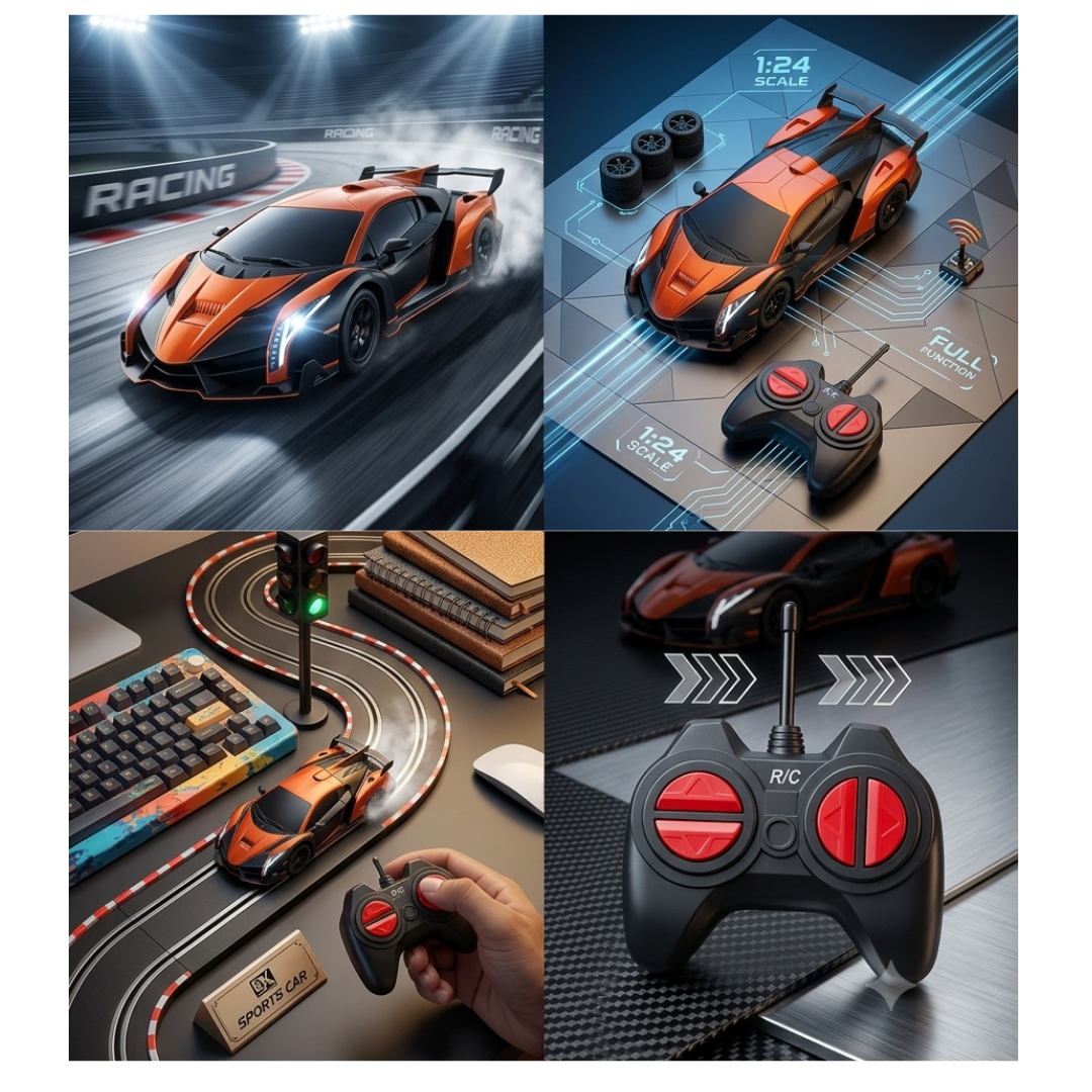 BX Remote Control Sports Car – 1:22 Scale RC Racing Car for Kids (Ages 3+)