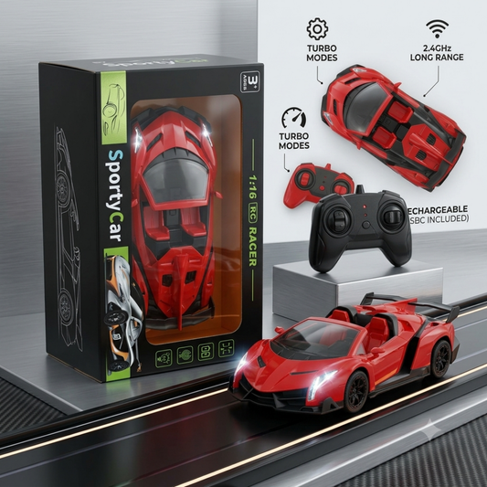 Modern Team RC Sports Car – 1:16 Scale Stylish Car for Kids (Ages 6+)