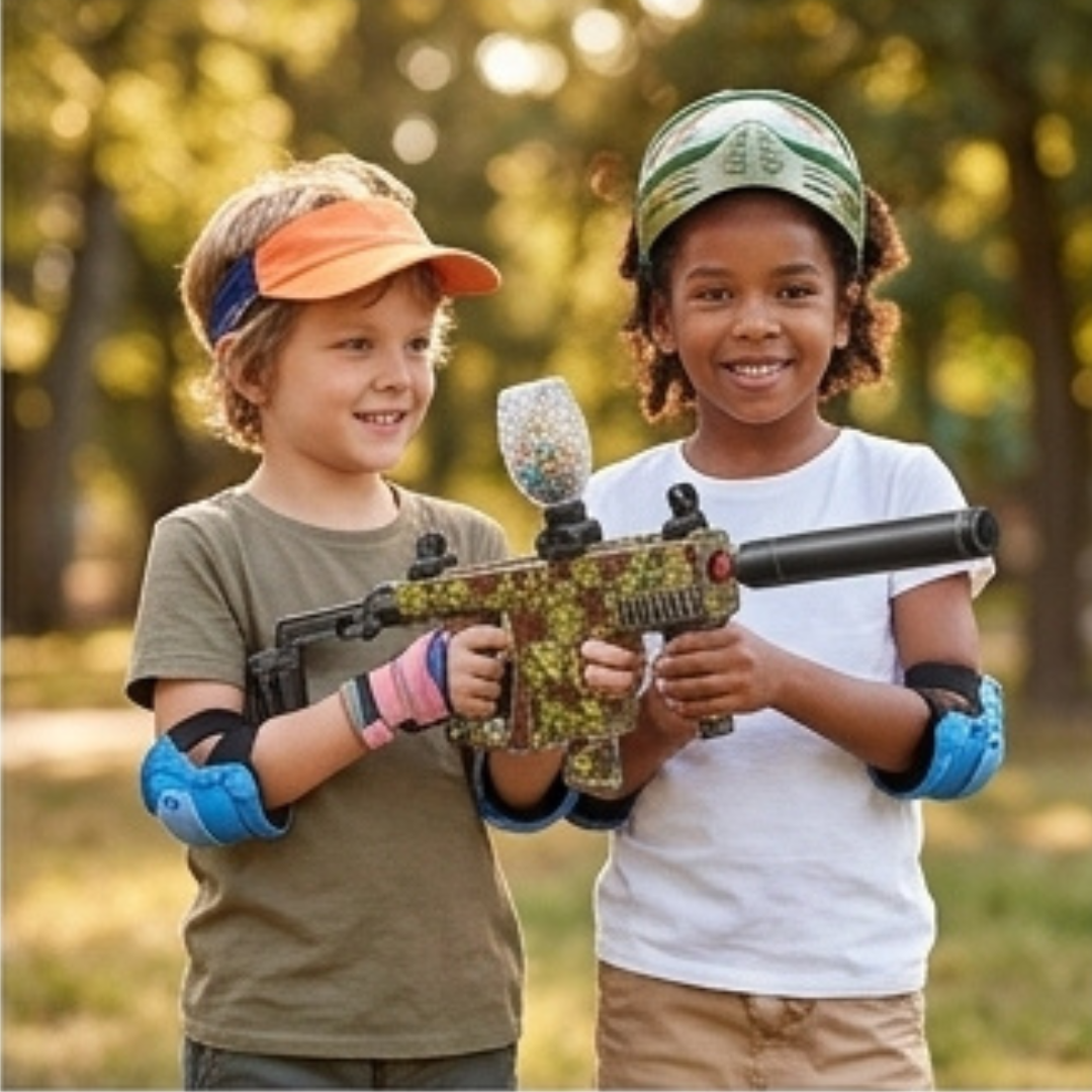 Assault Rifle Gel Blaster Gun – Electric Water Bead Shooter with Silencer (Ages 10+)