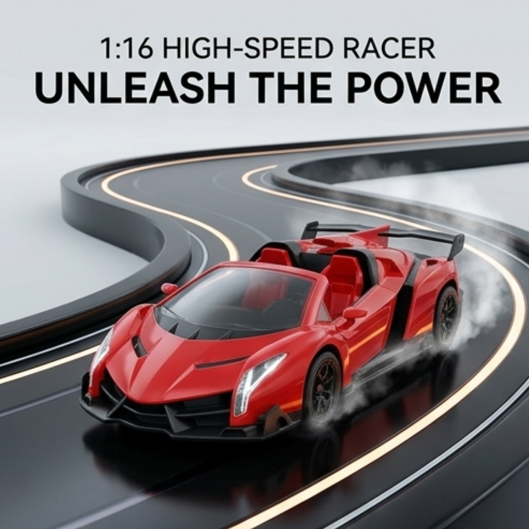 Modern Team RC Sports Car – 1:16 Scale Stylish Car for Kids (Ages 6+)