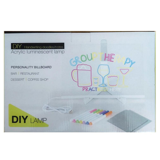 LED Acrylic Writing Board – Light-Up Glow Board with Stand & Markers