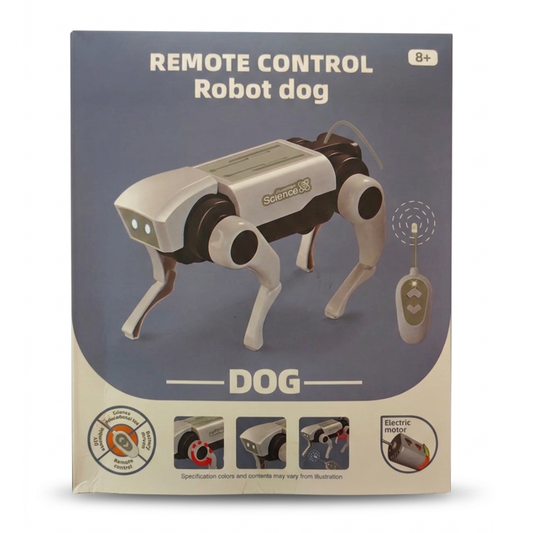 STEM DIY Remote Control Robot Dog Toy – Build & Play Robotic Pet