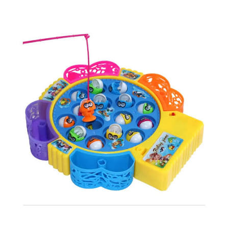 Electric Musical Fishing Game – Rotating Board with Rods & Fish (Ages 3+)